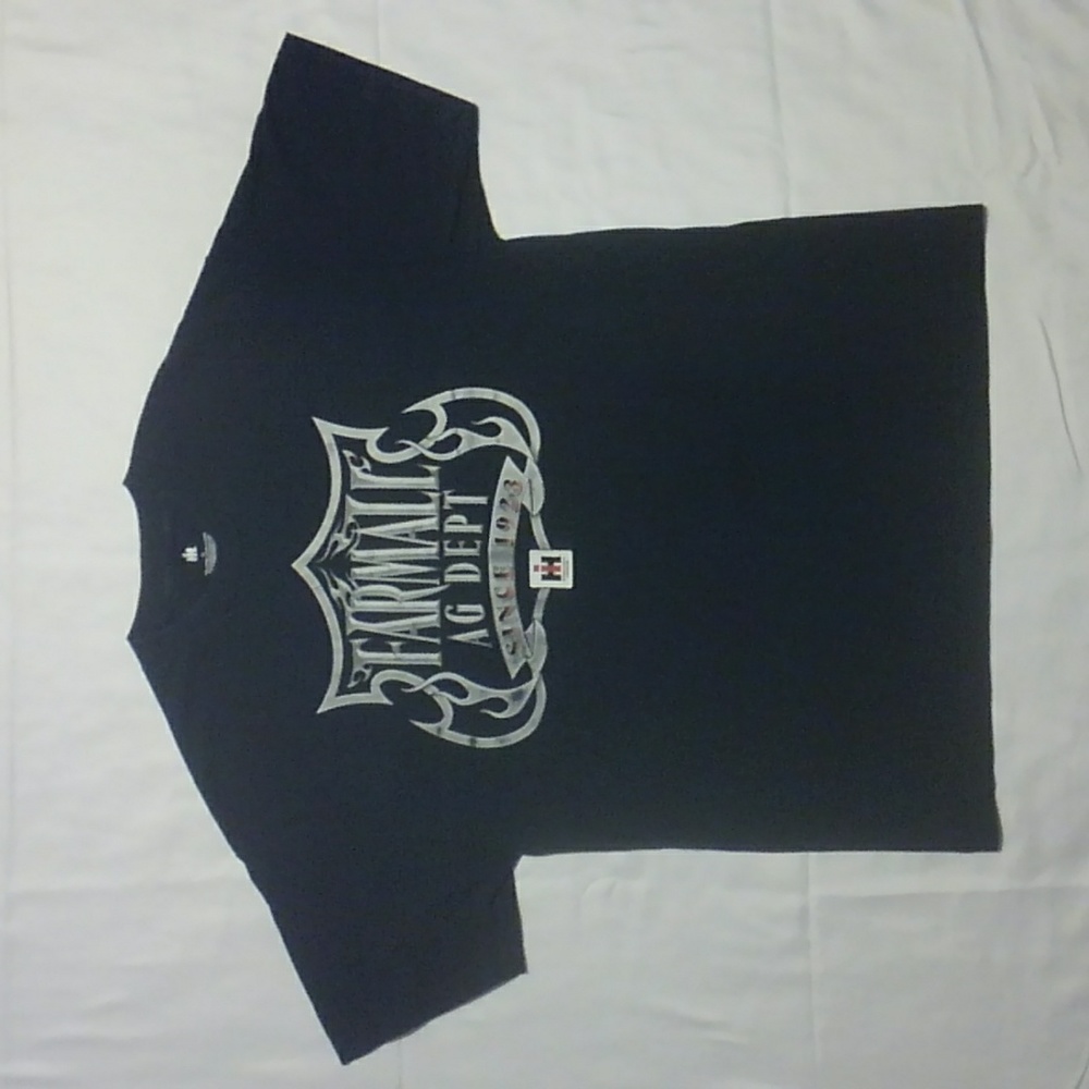 Black IH Farmall Ag Dept Since 1923 SS Cotton Graphic SS Tee XL